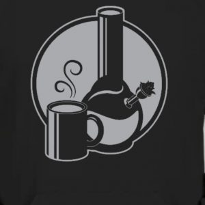 COFFEE+BONGHITS black hoodie w grey logo